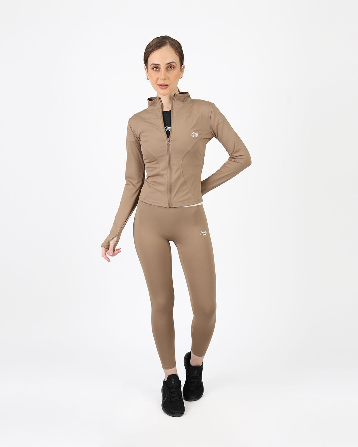 Horizon Duo Curve Coffee Leggings-Atum -7999898