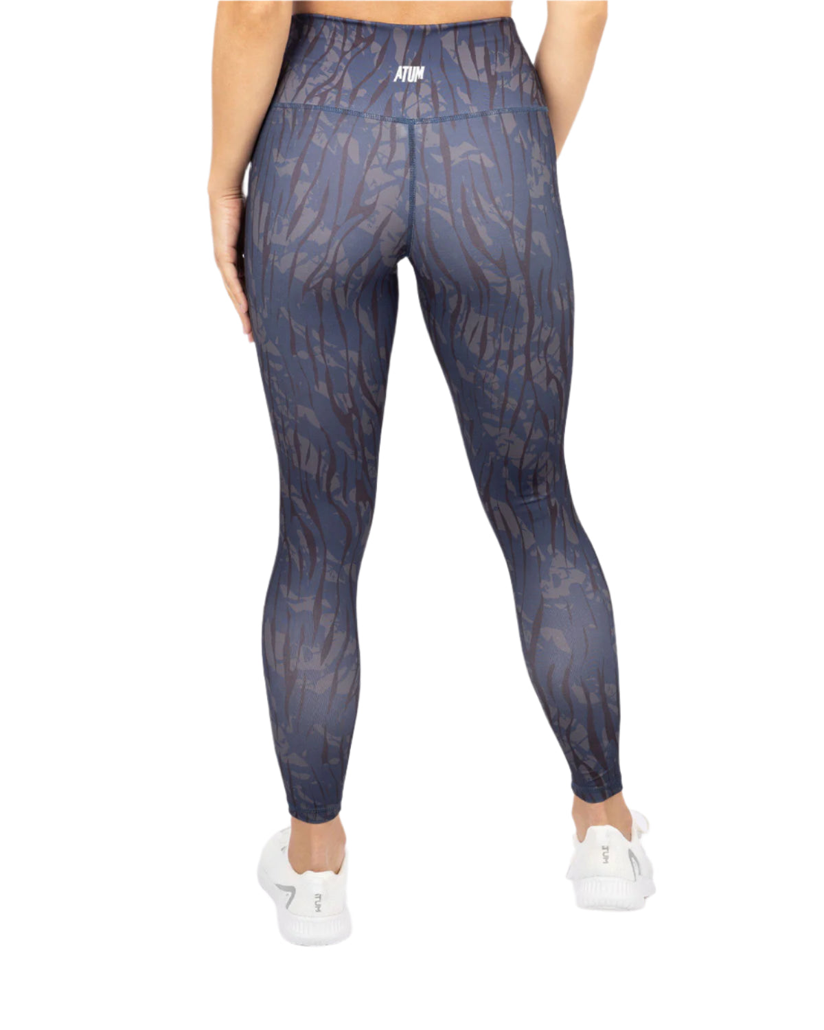 Cross Fit Printed Navy Leggings-Atum -69888955