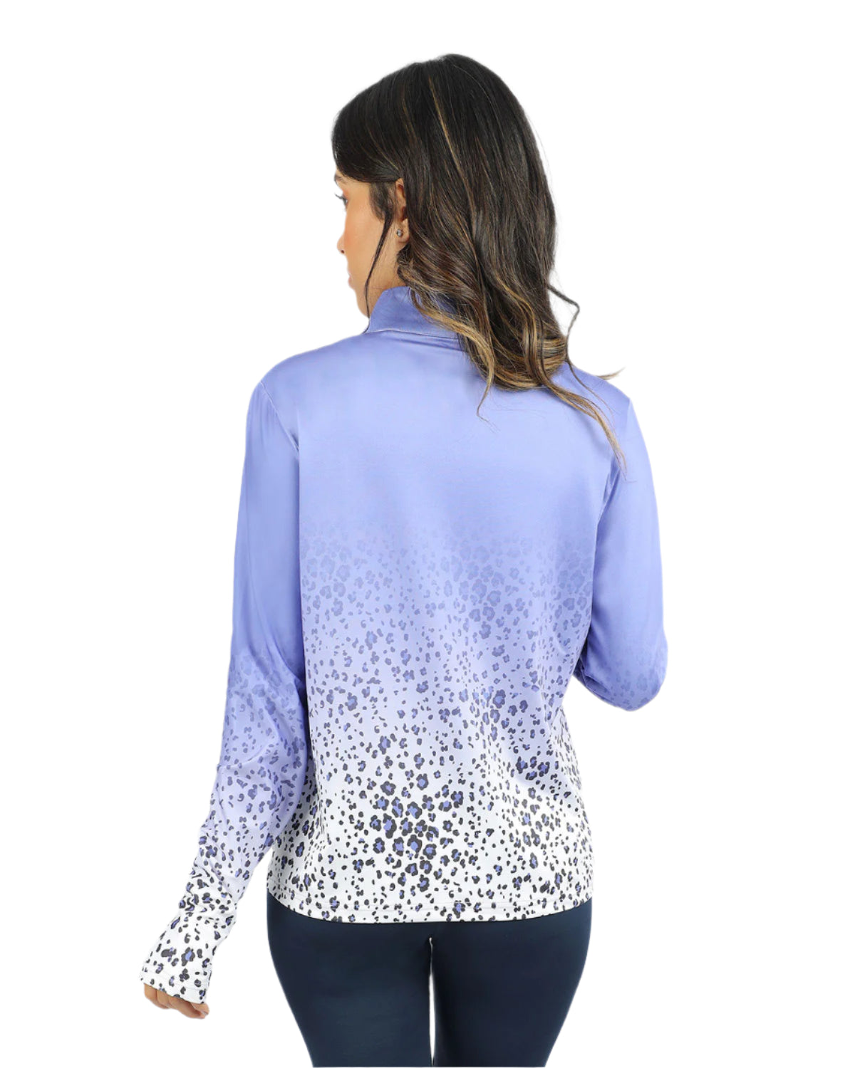 Colored Print Purple Jacket-Atum -94723561