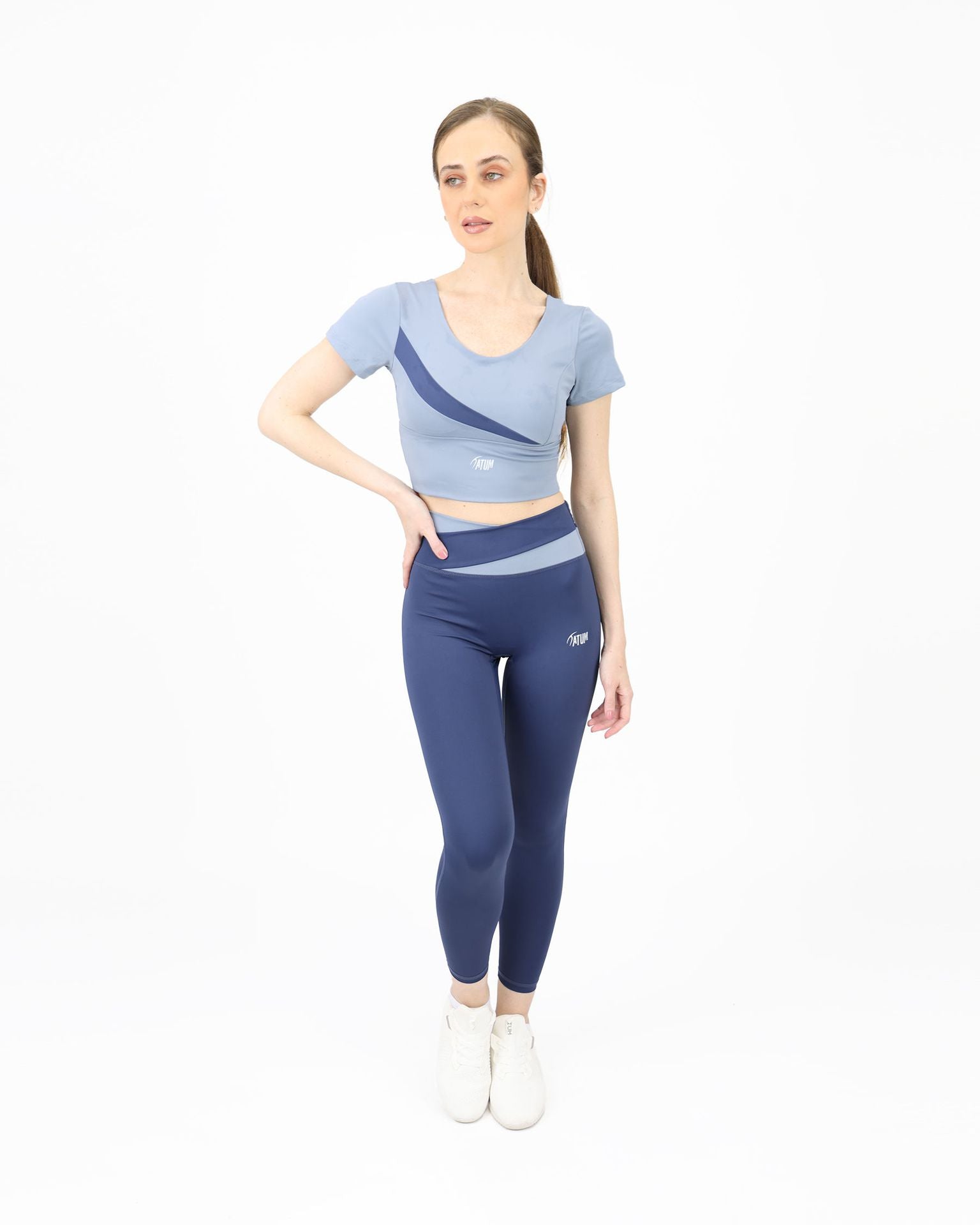 Horizon Duo Curve Navy Leggings-Atum -27439446