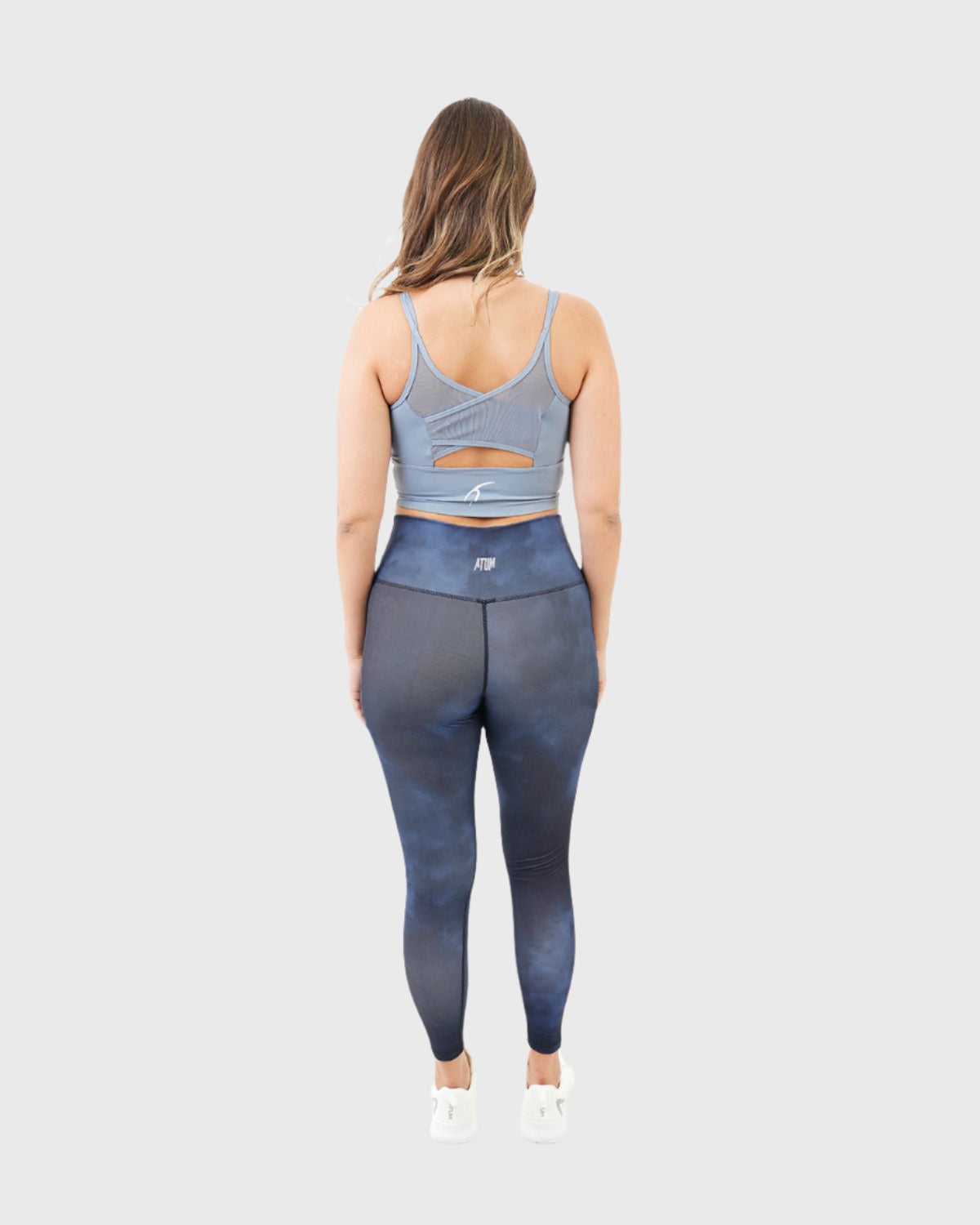 Yoga Printed Navy Leggings-Atum -36265591