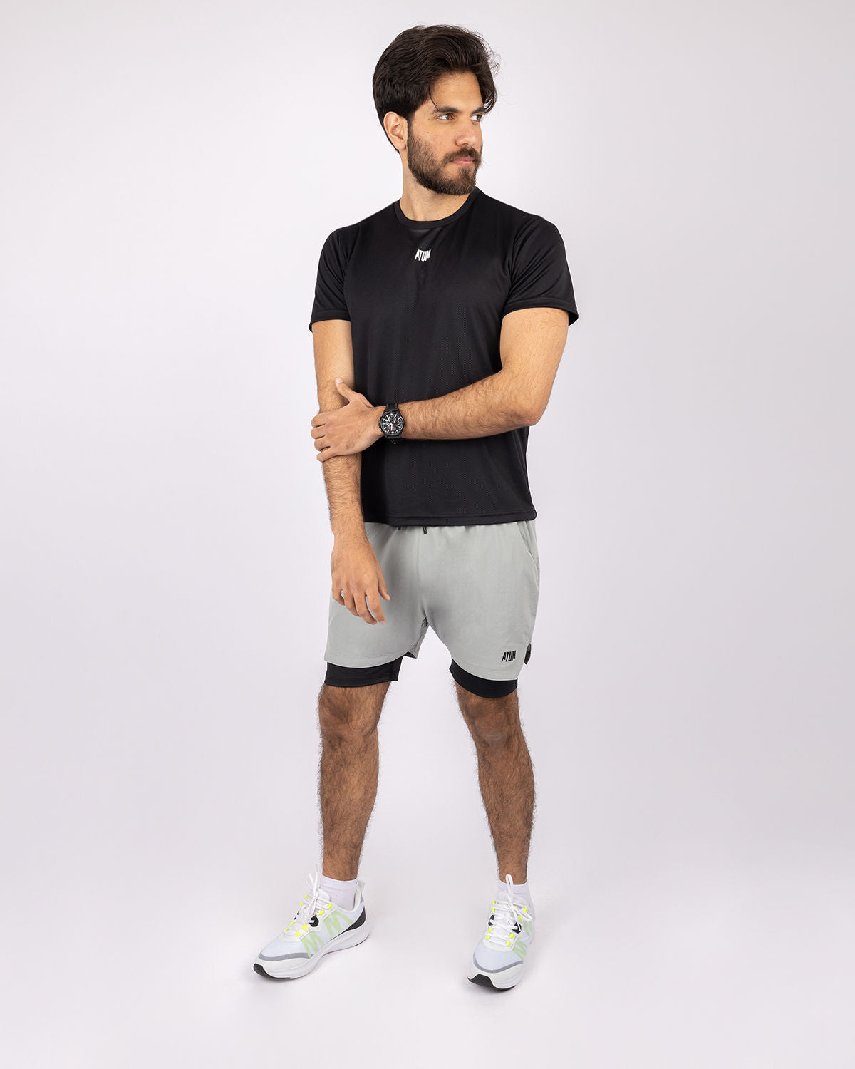 Squat Core Mesh Black T-Shirt-Atum -49996208