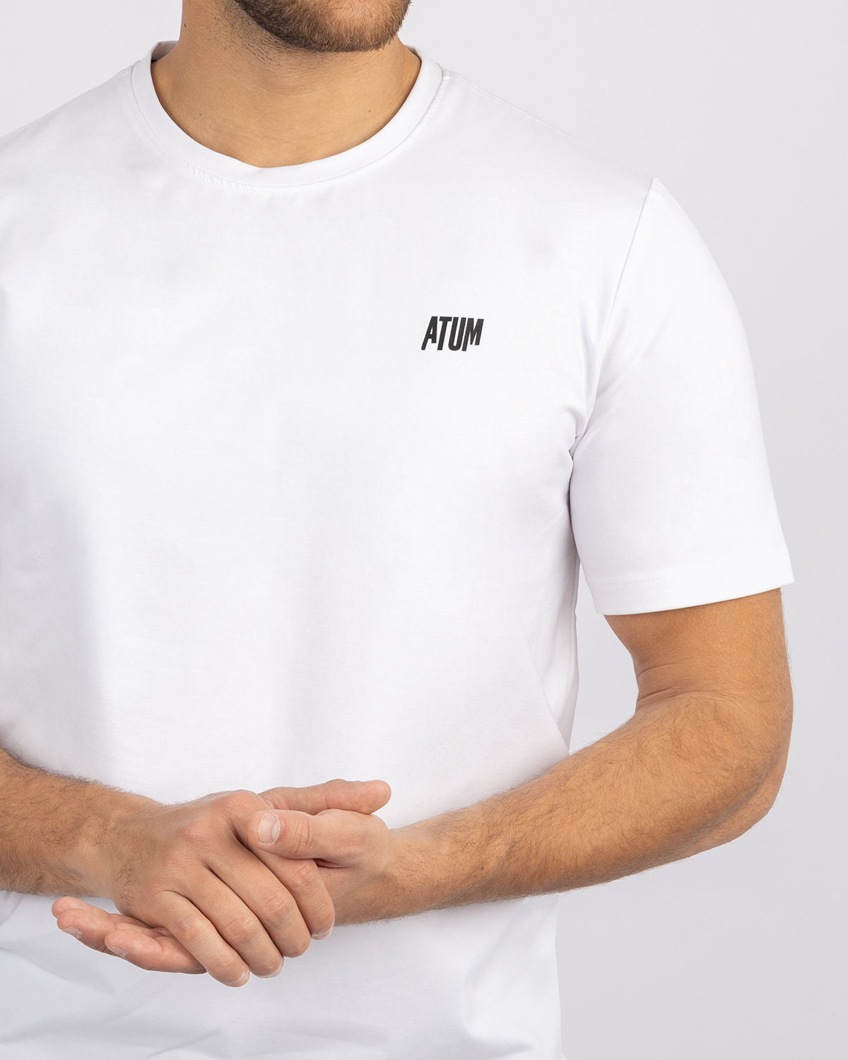 Basic Cotton White T-Shirt-Atum -94252021