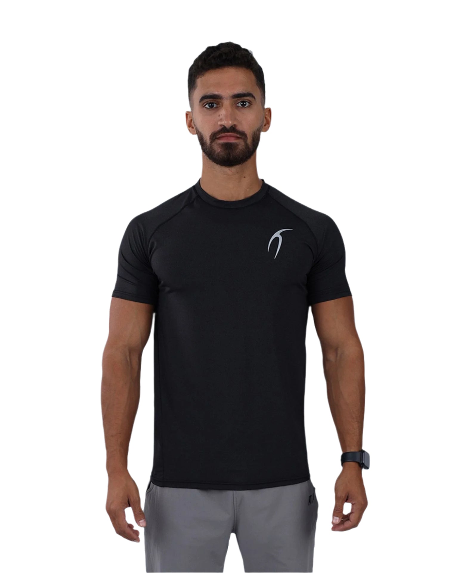 Dri-FIT Short-Sleeve Black Fitness Top-Atum -816727