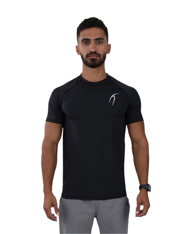 Dri-FIT Short-Sleeve Black Fitness Top-Atum -816727