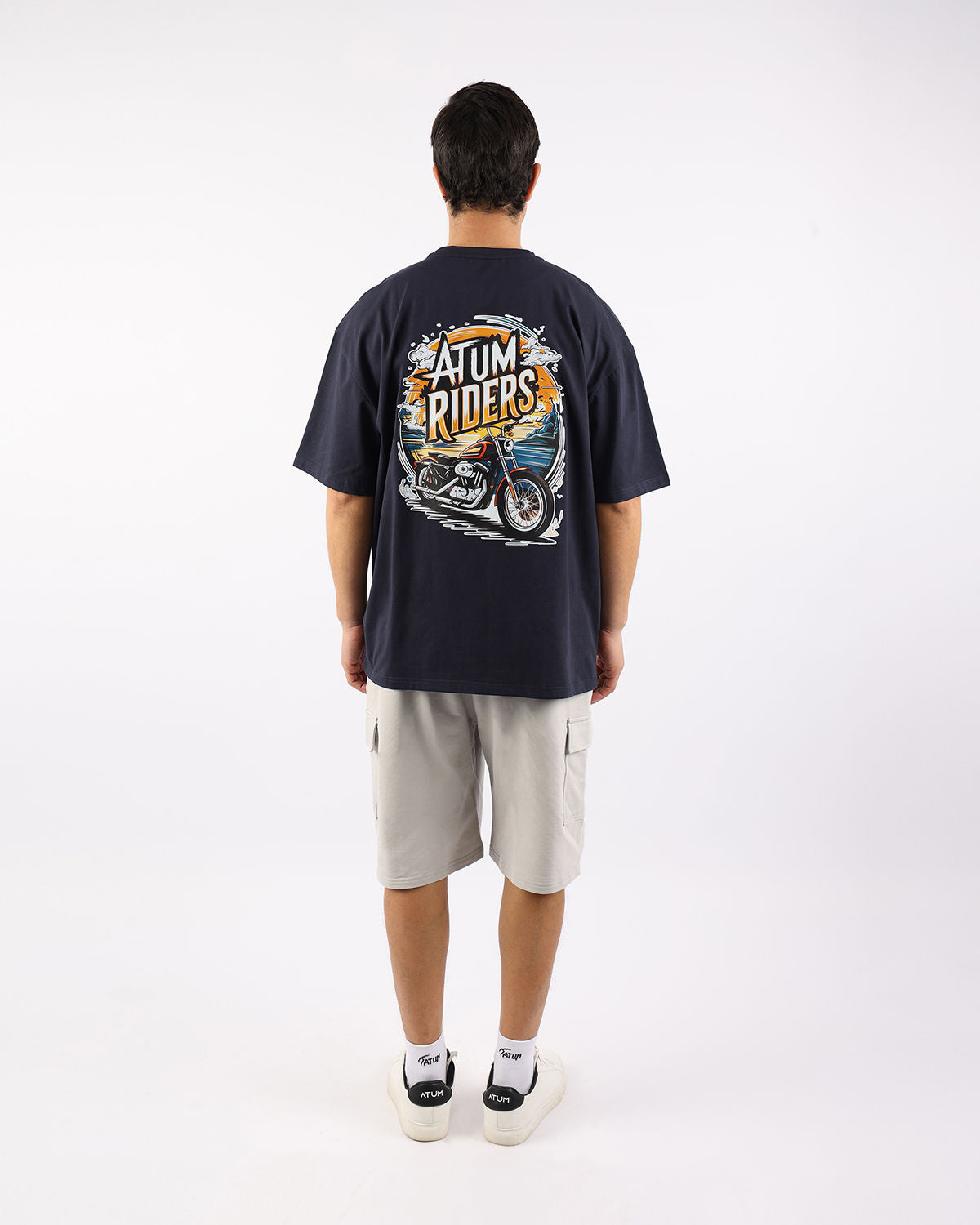 Highway Riders Navy T-Shirt-Atum -19944823