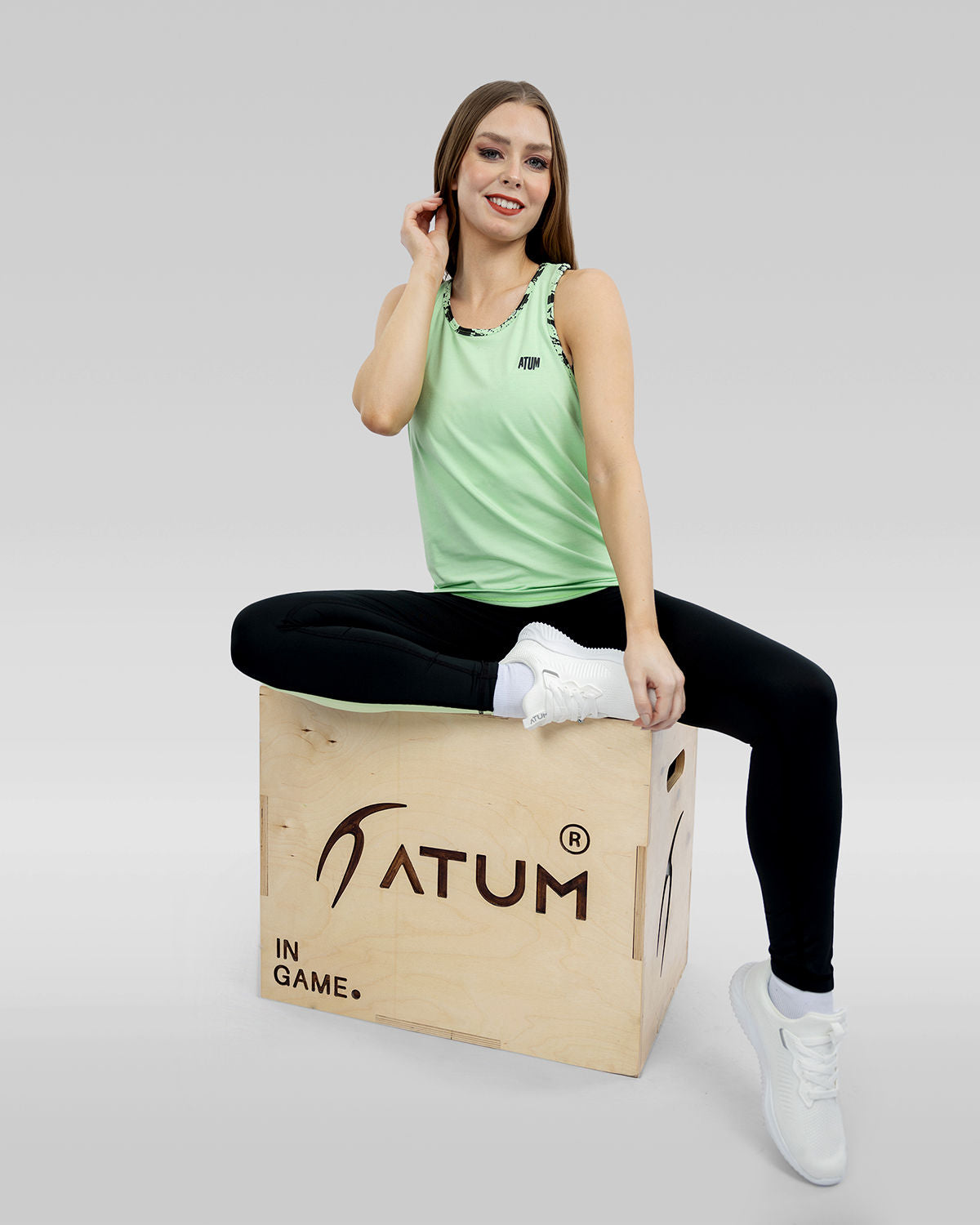 Flowery Plain Black Leggings-Atum -15511807