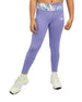 Girl's Floral Purple Leggings