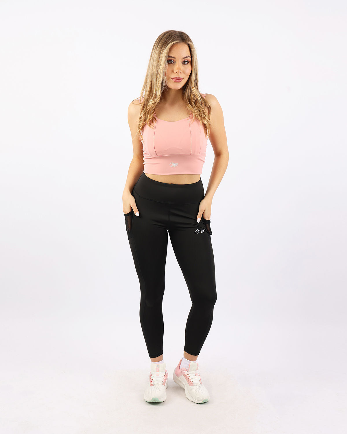 Pocket Flex Capri Black Leggings-Atum -31615739