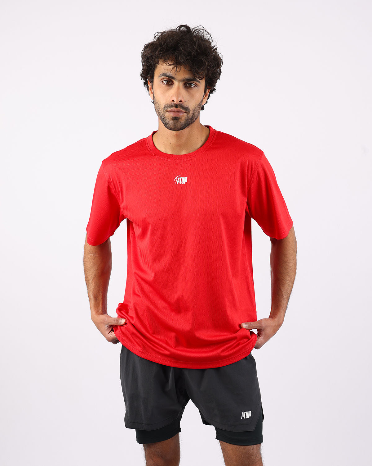 Prime Fit Men's Red T-Shirt-Atum -66788140