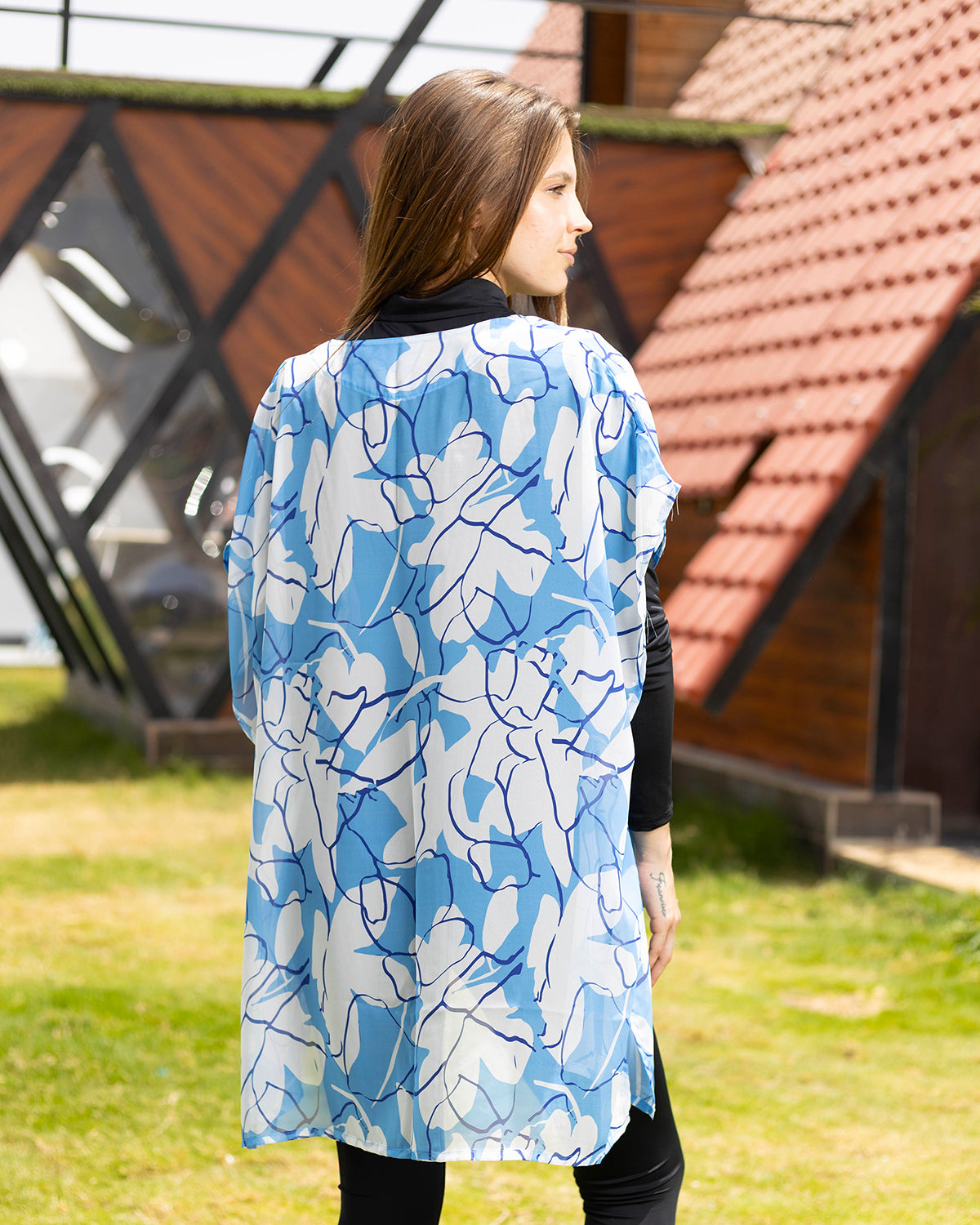 Blue Sky Turquoise Kimono-Atum -38626078