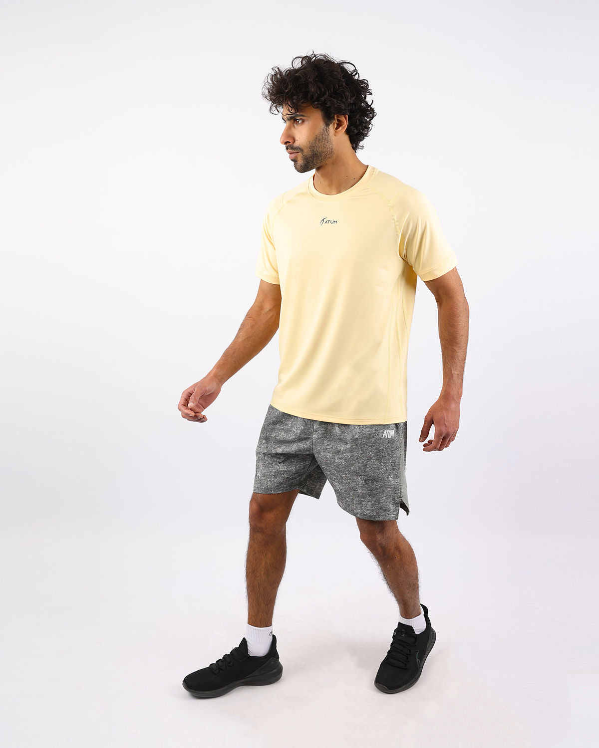 Energy Flow Men's Yellow T-Shirt-Atum -28138247