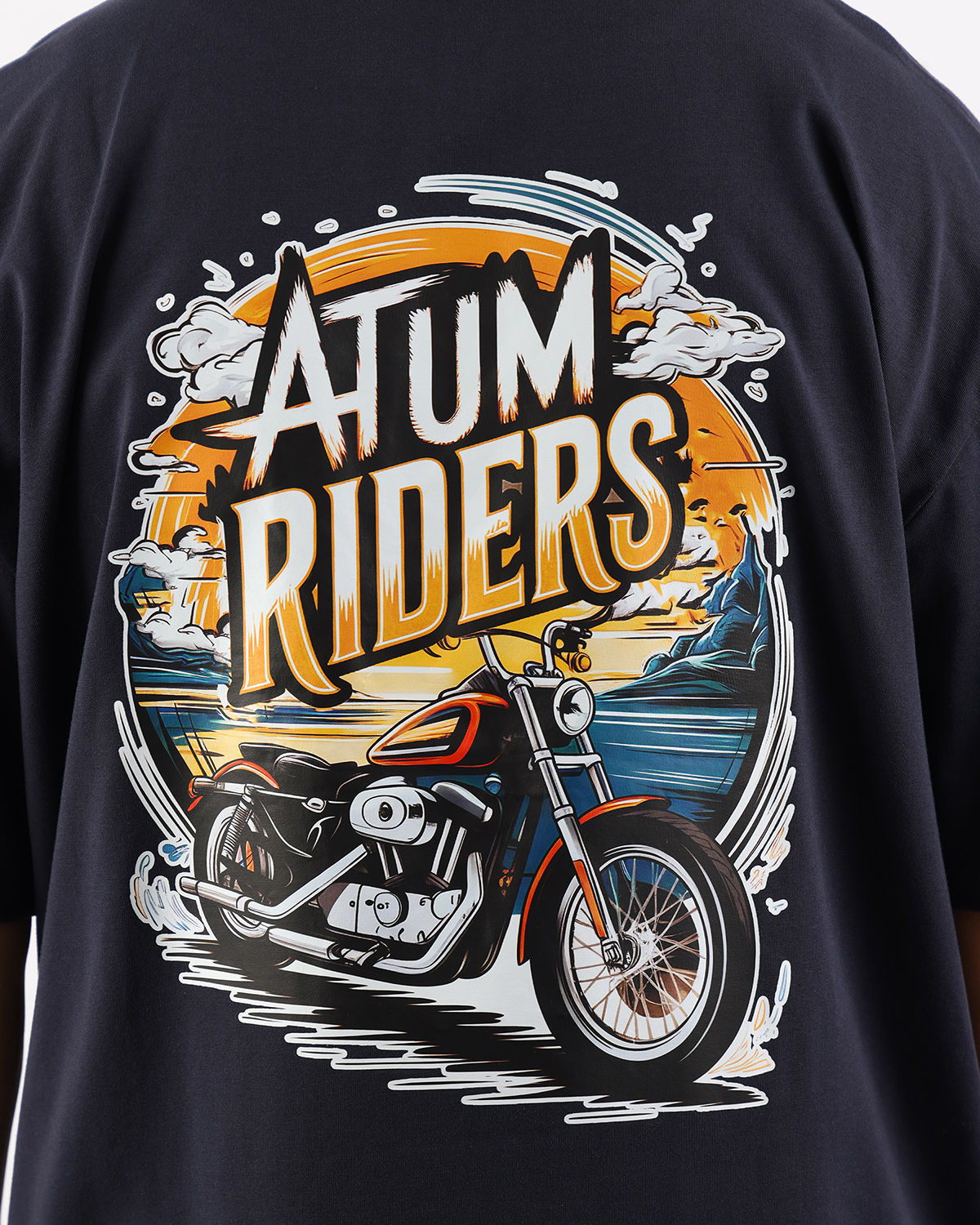 Highway Riders Navy T-Shirt-Atum -15240163
