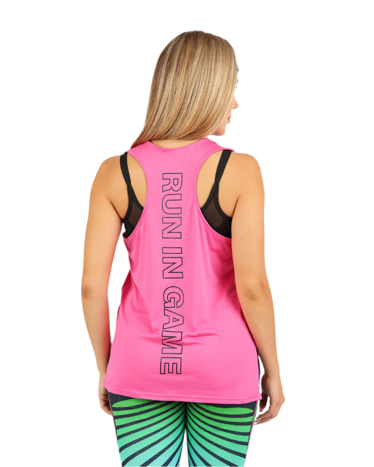 Vivid Motion Fuchsia Tank Top-Atum -85238566