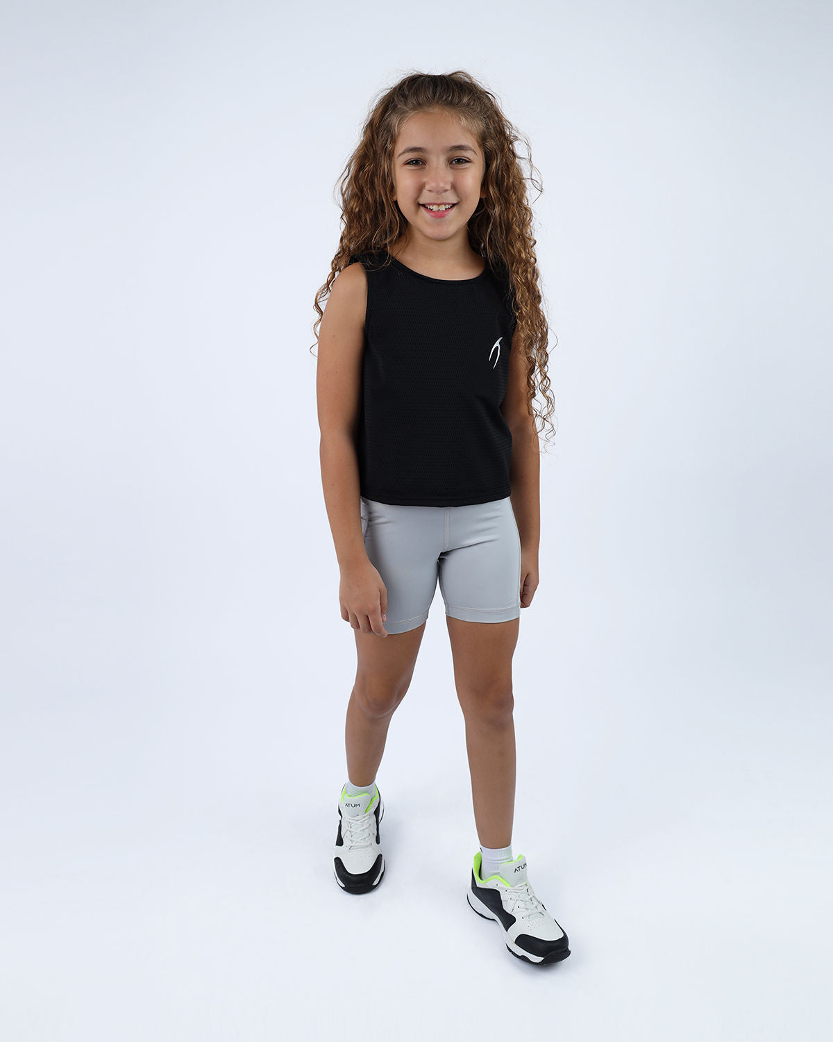 Ultra Sleeveless Cropped Black T-Shirt-Atum -59137934