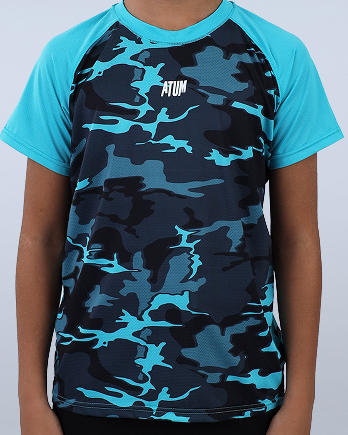 Army Training Sports Turquoise T-Shirt-Atum -21807827
