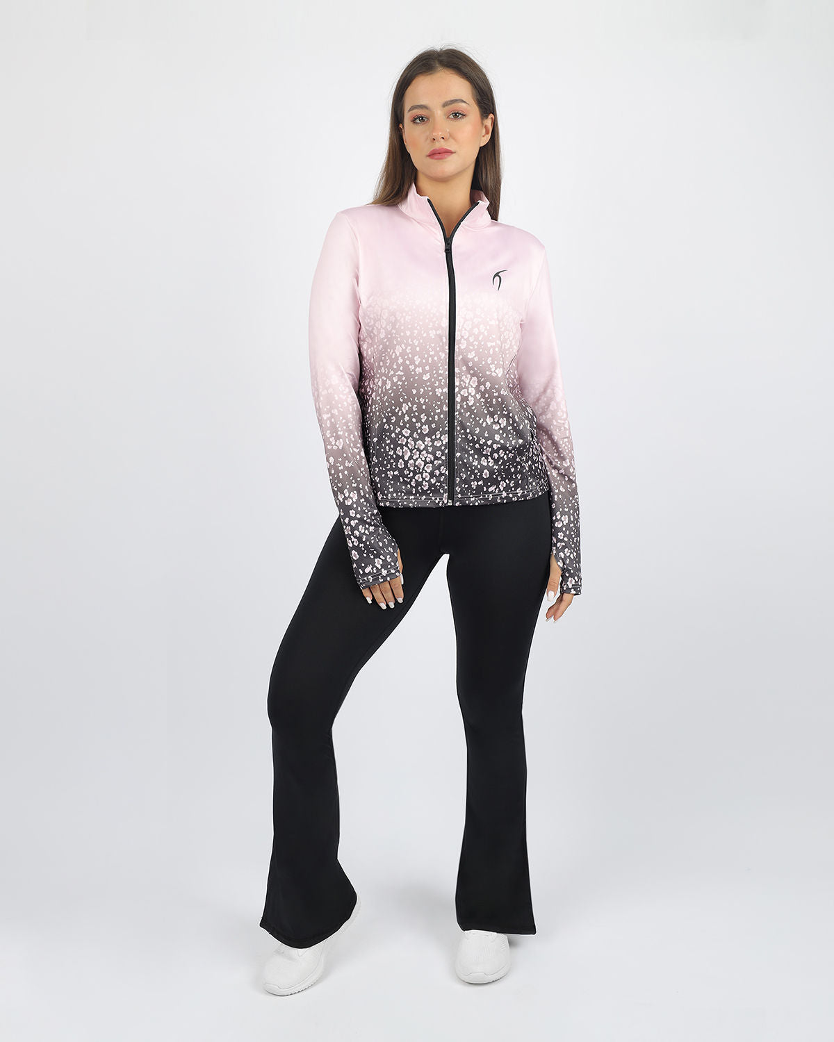 Colored Print Pink Jacket-Atum -13579256