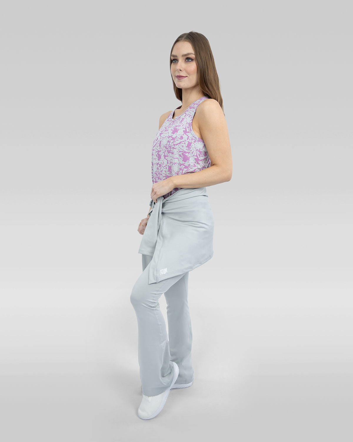 Gray Hip Tie Cover-UP-Atum -78205826