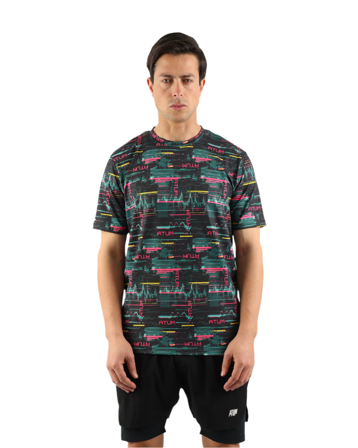 Cyberwave Men's Black T-Shirt-Atum -39731849