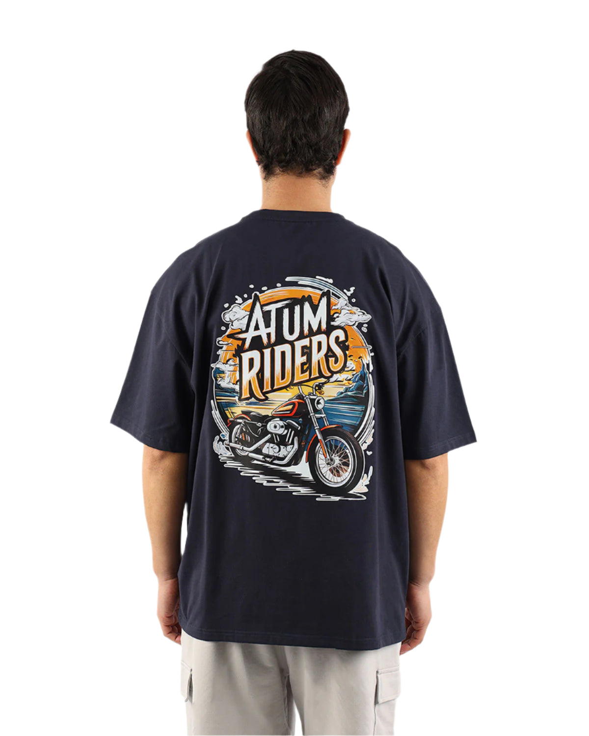 Highway Riders Navy T-Shirt-Atum -44598848
