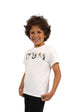 Boy's Short Sleeves Basic White T-shirt