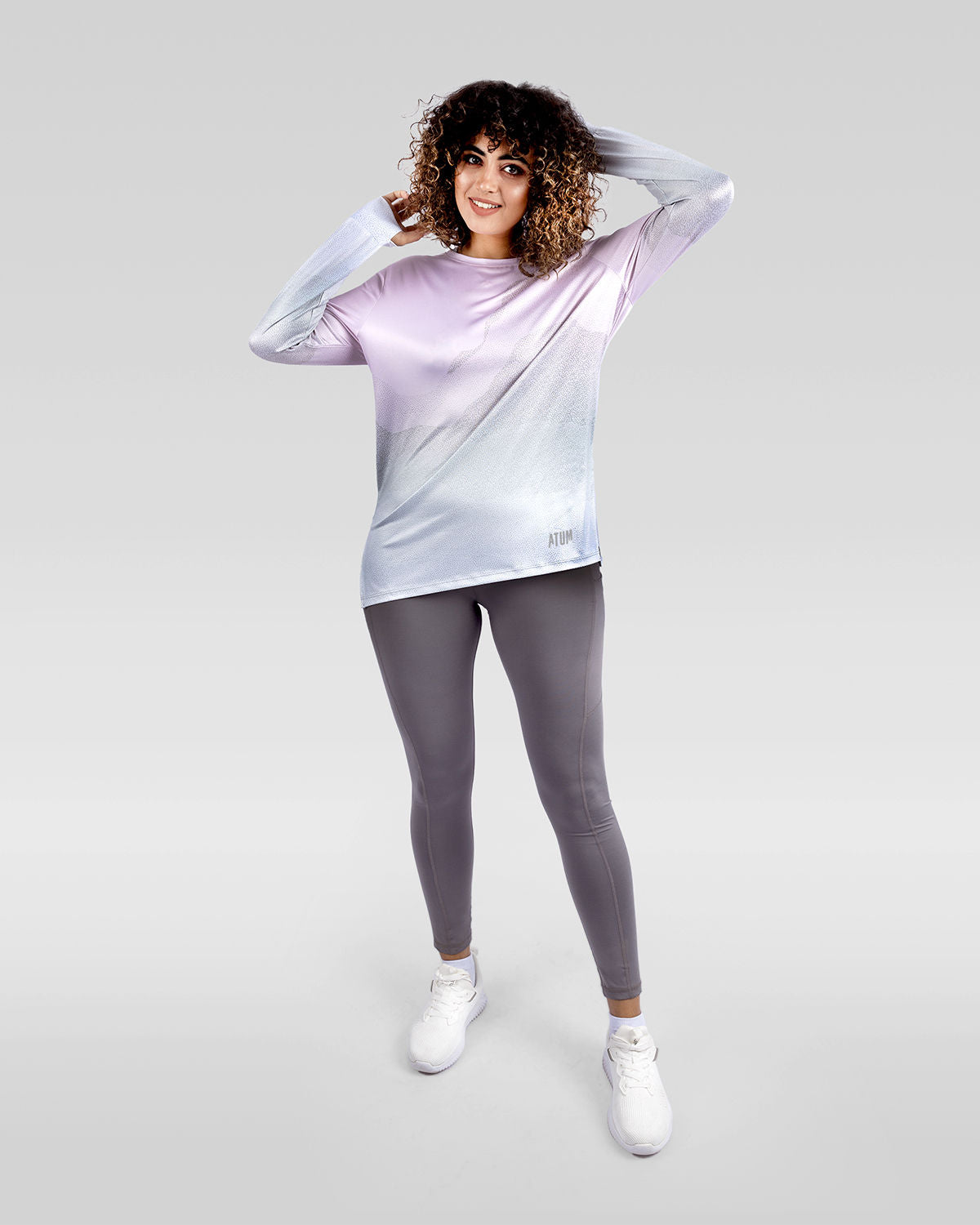 Women's Gradient Pink Top-Atum -5772523