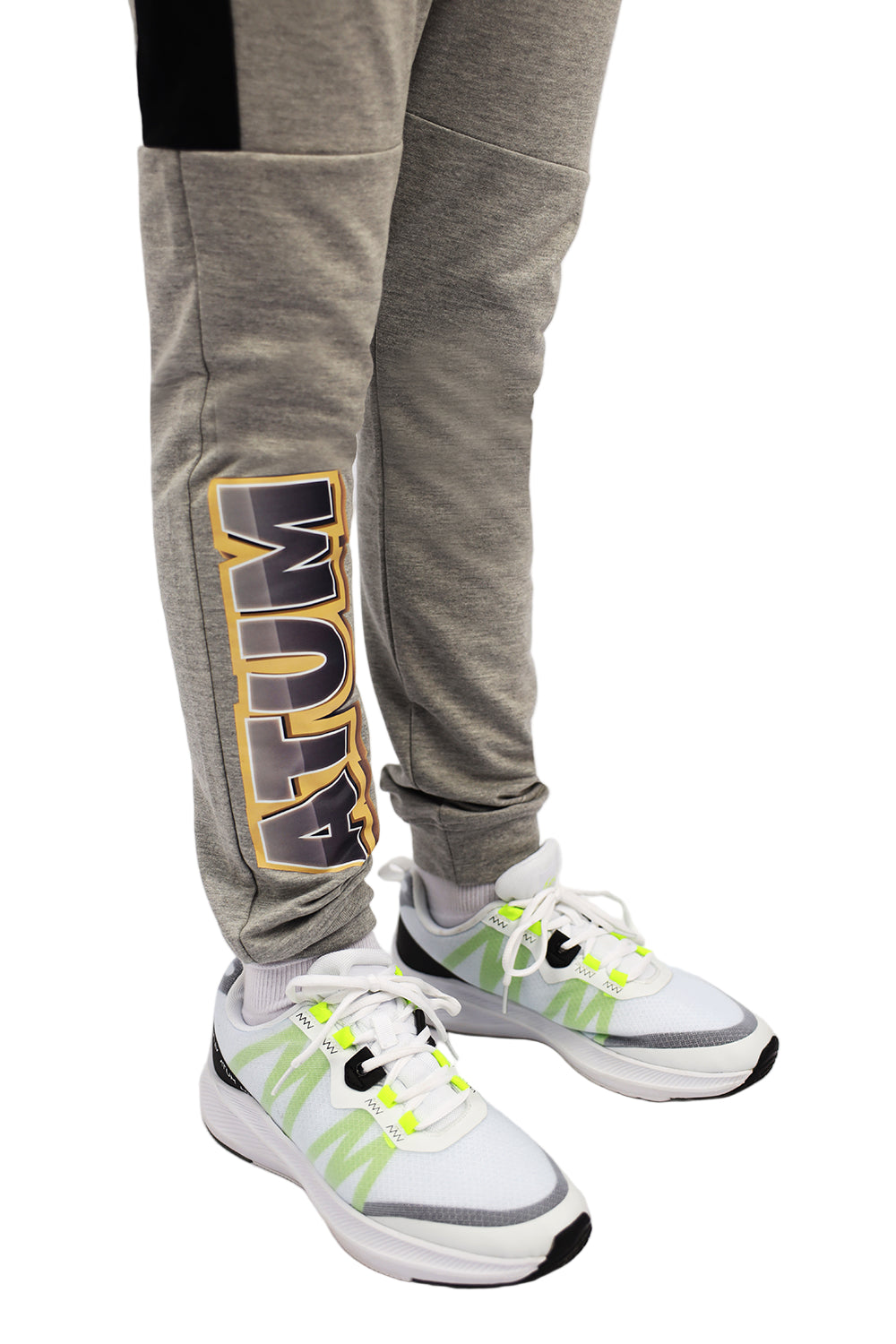 Boy's Basic Gray Sweatpants-Atum -38804323