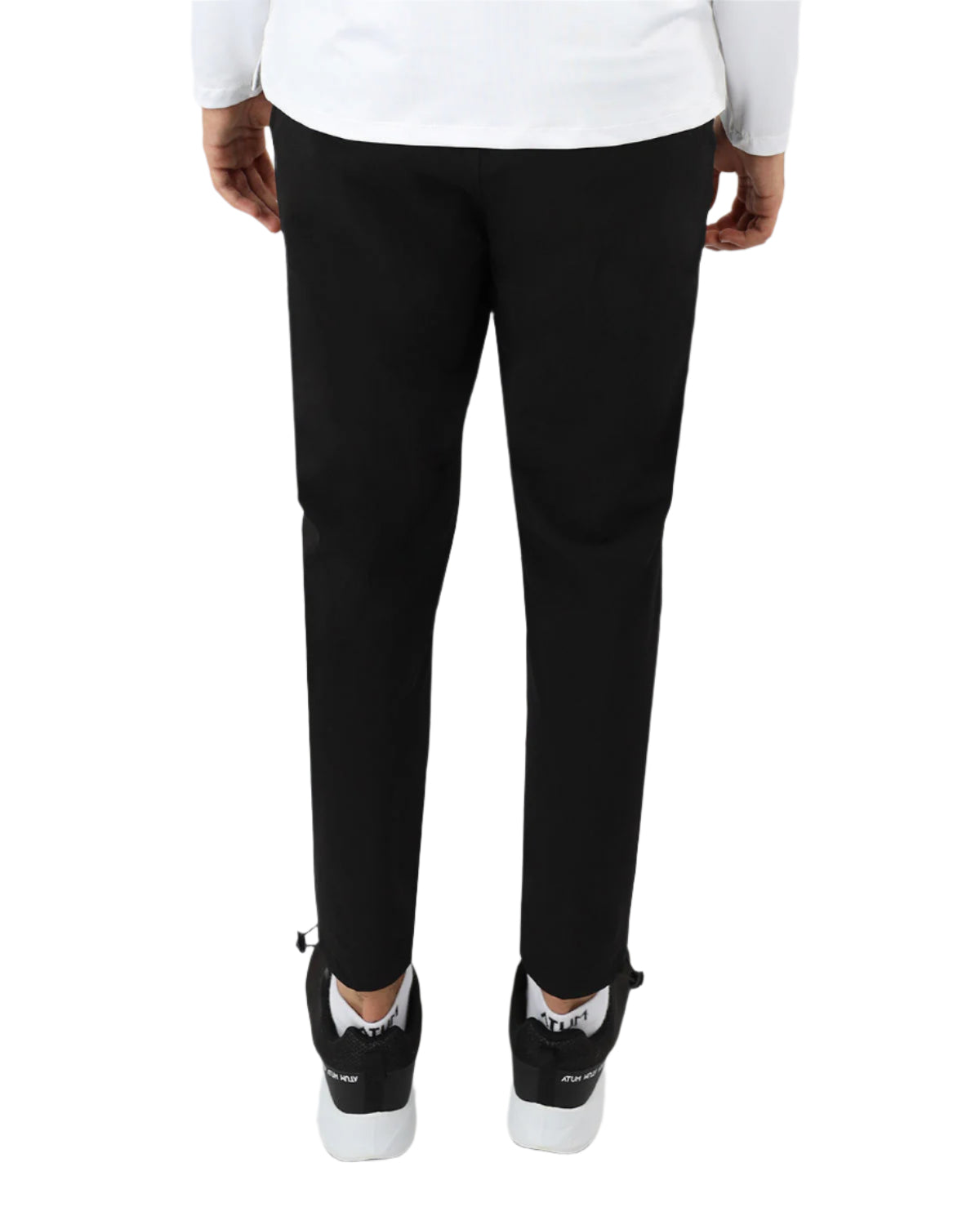 Slim Fit Black Jogger Pants-Atum -90453378
