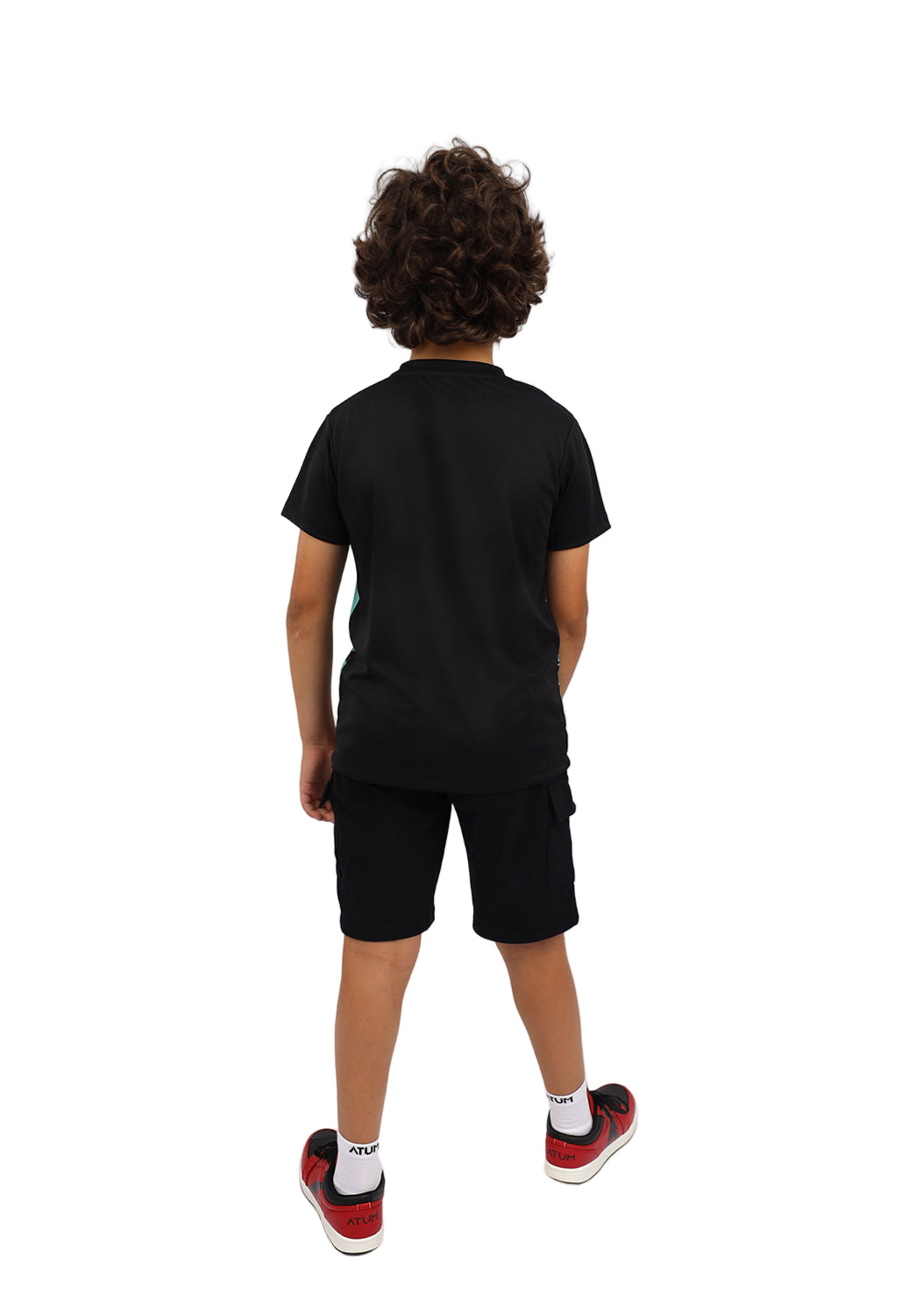 Monkey Graphic Boy's Black T-Shirt-Atum -34250813