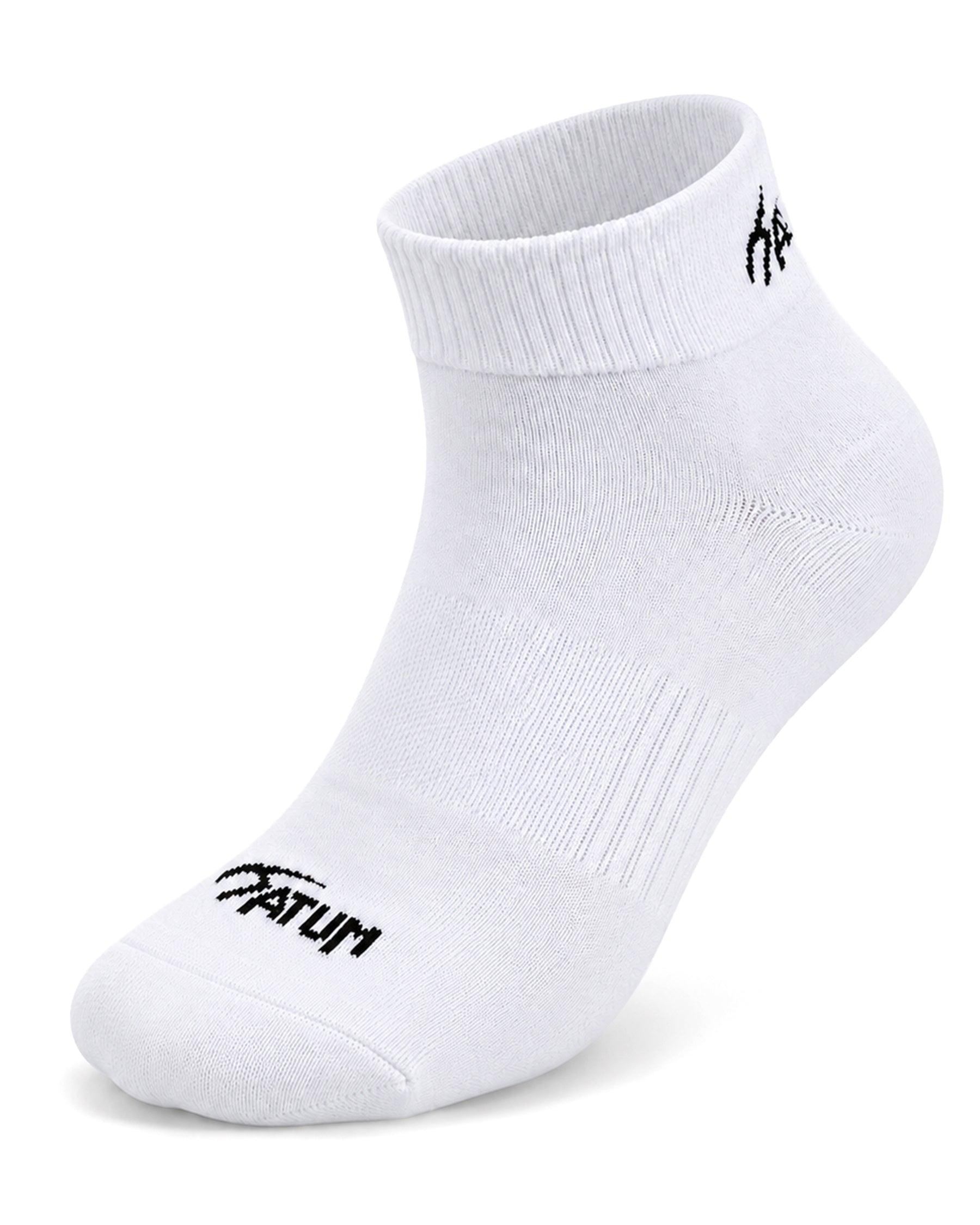 Unisex White Half Socks-Atum -36574068