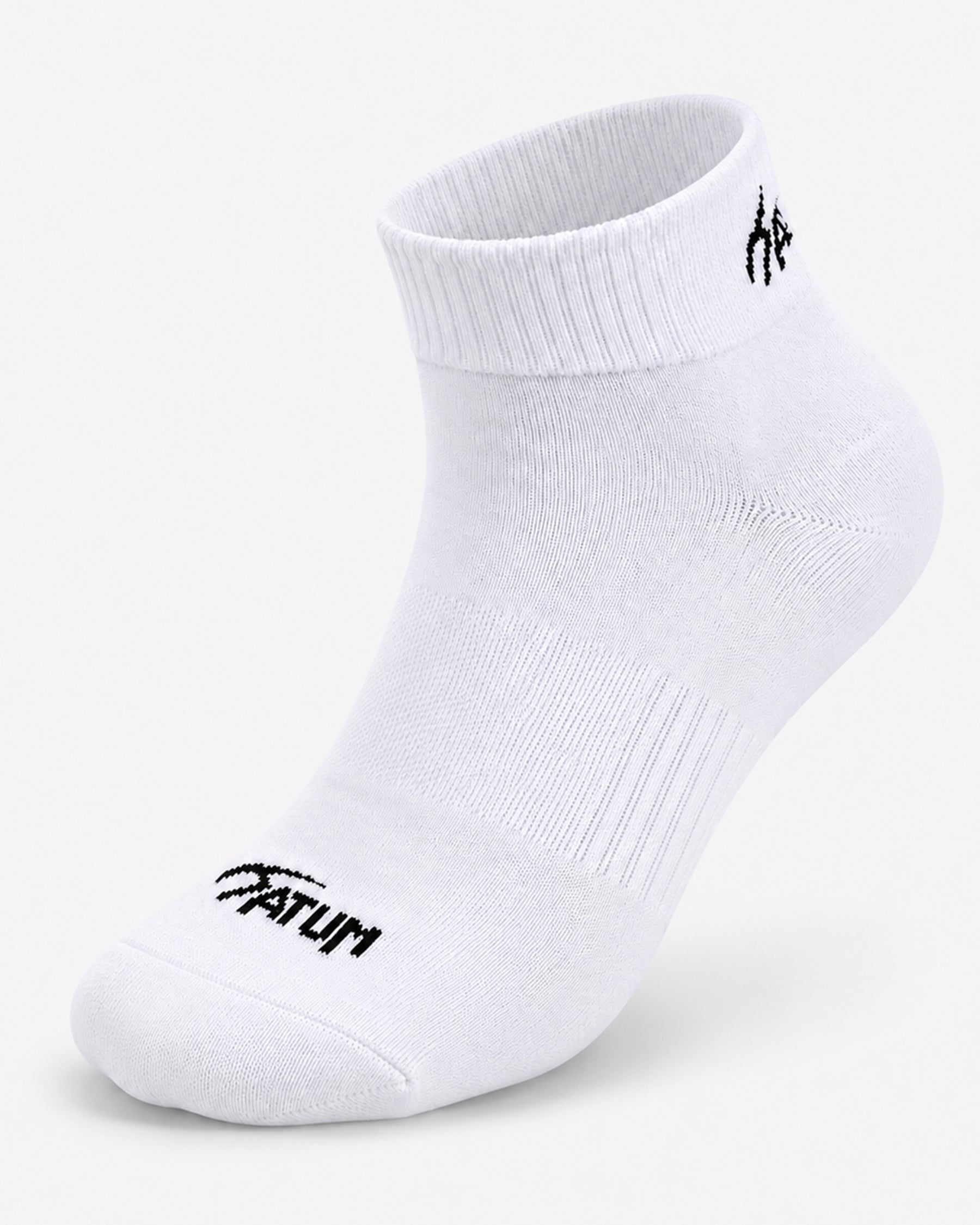 Unisex White Half Socks-Atum -11765366