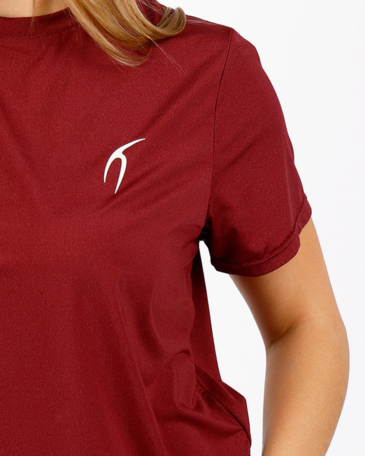 Hyper Short-Sleeves Burgundy Training Top