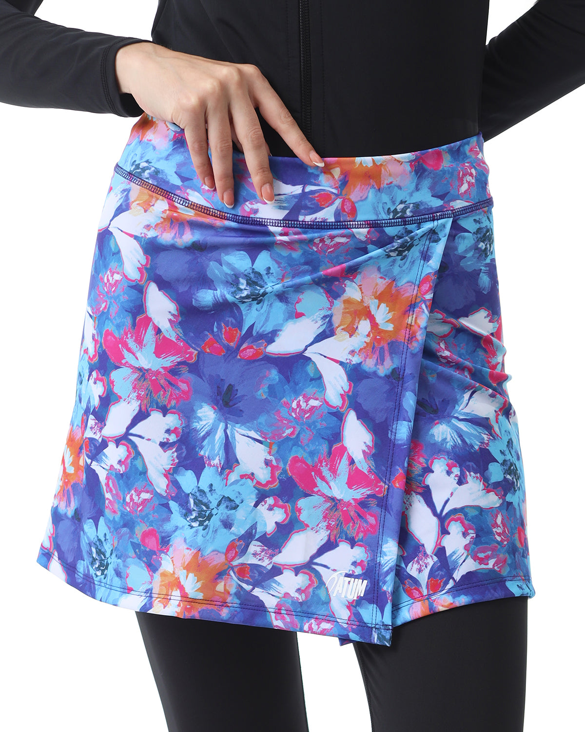 Floral Splash Blue Skirt-Atum -1461751