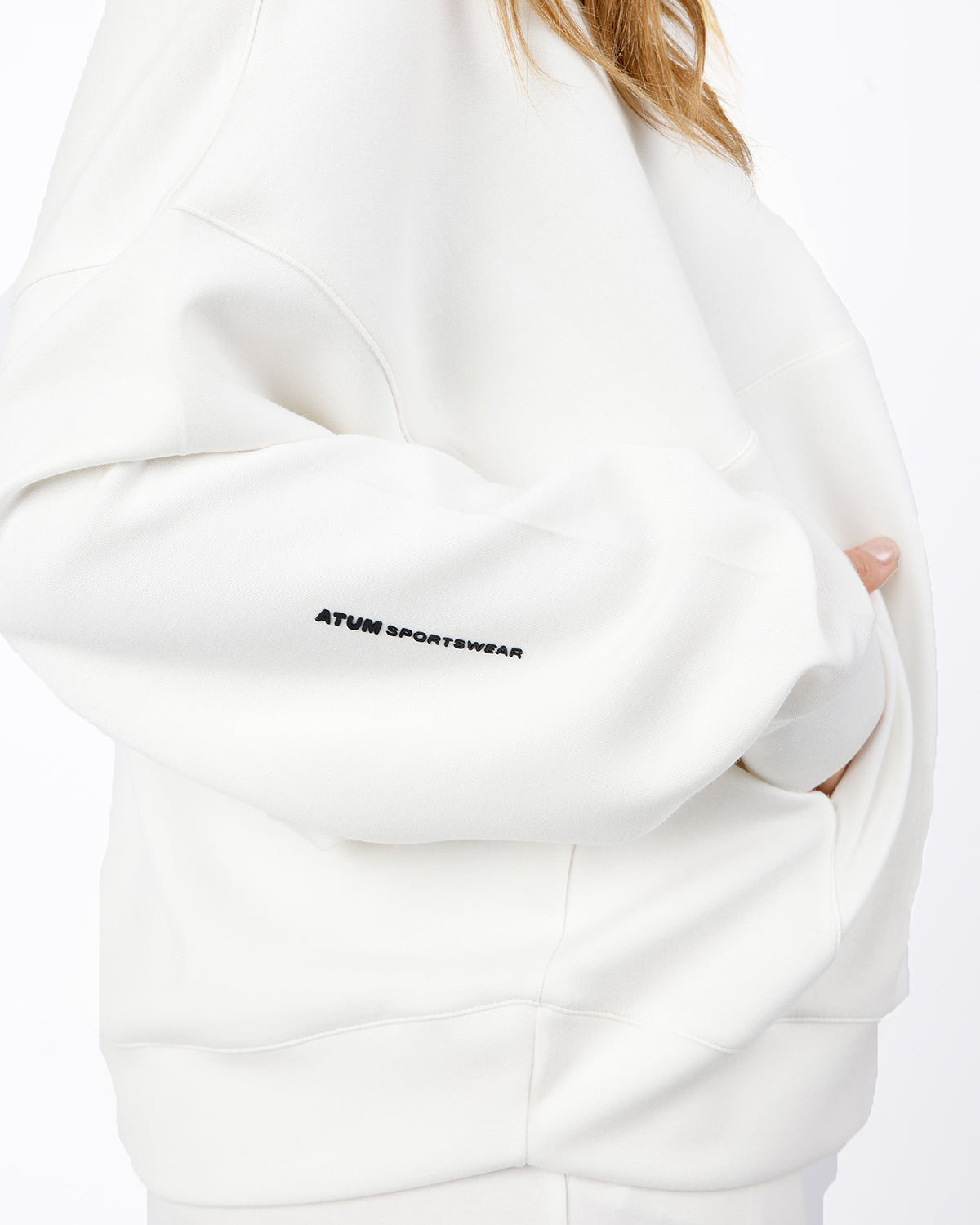 HalfZip Women's White Tracksuit-Atum -48954954