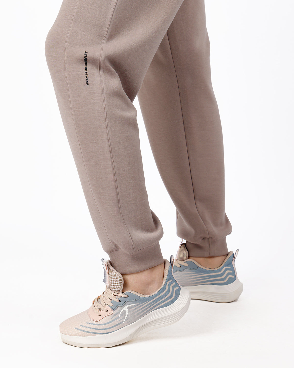 Relaxed Motion Taupe Pants-Atum -29153772