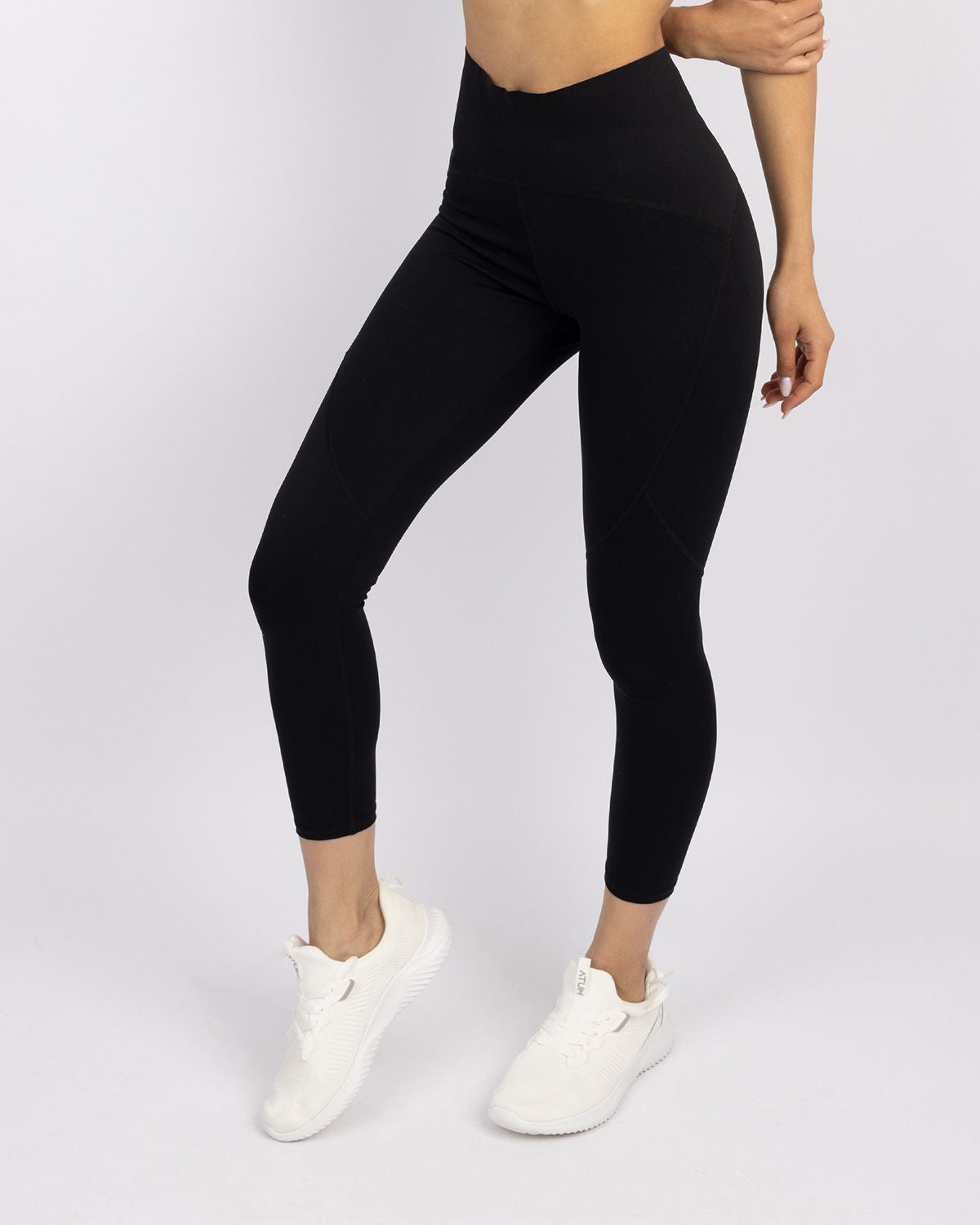 Premium High-Waisted Black Leggings-Atum -19410724