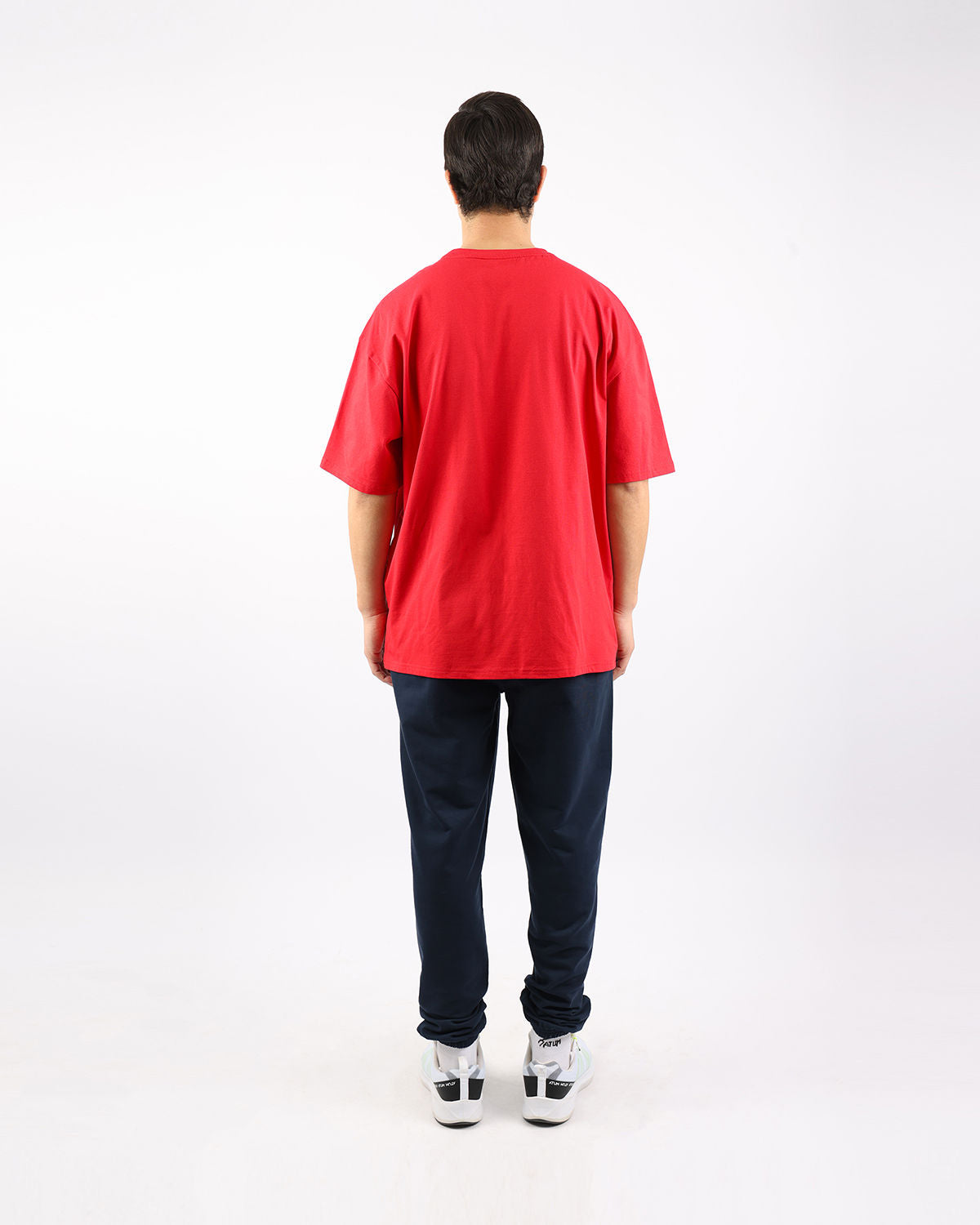 OverSized Basic Men's Red T-Shirt-Atum -71361120