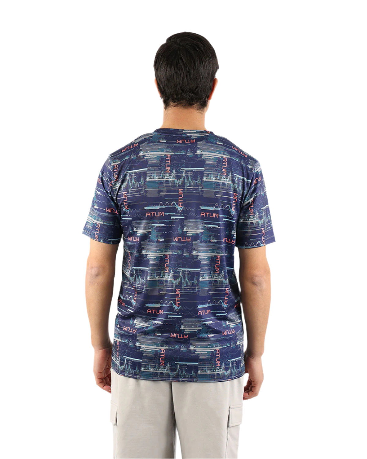 Cyberwave Men's Navy T-Shirt-Atum -61588303