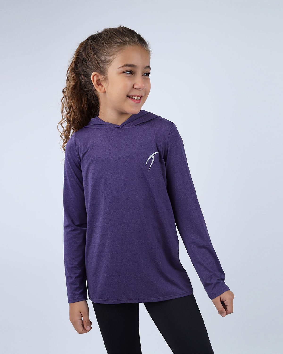 Vivid Long-Sleeve Purple Hoodie-Atum -42971718