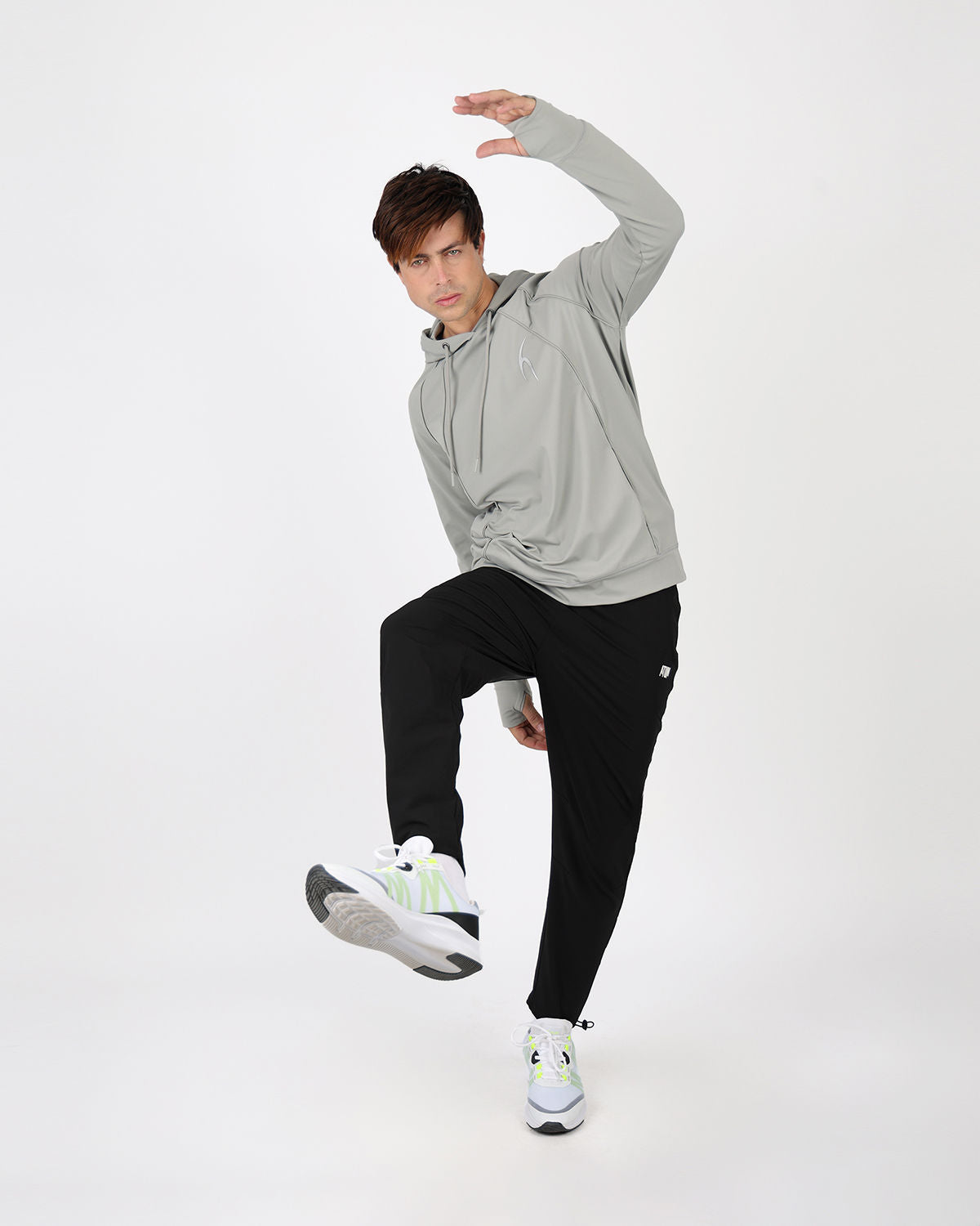 Long-Sleeve Training Gray Hoodie-Atum -48962125