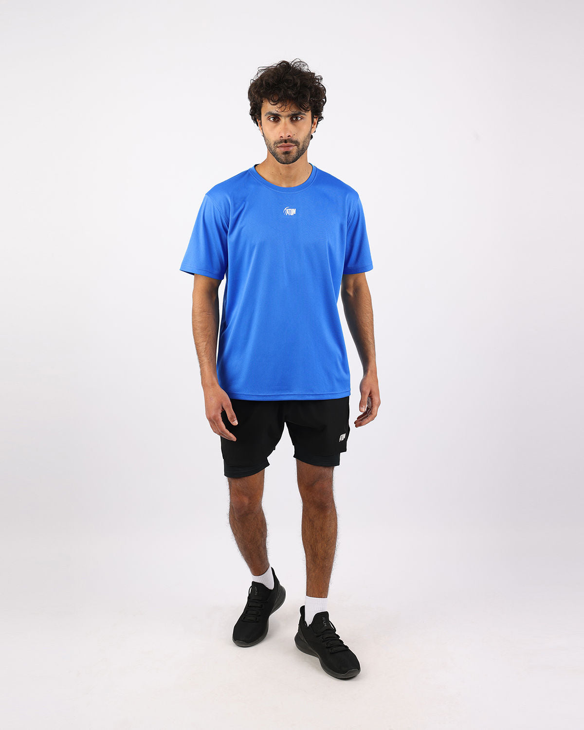 Prime Fit Men's Blue T-Shirt-Atum -50386952