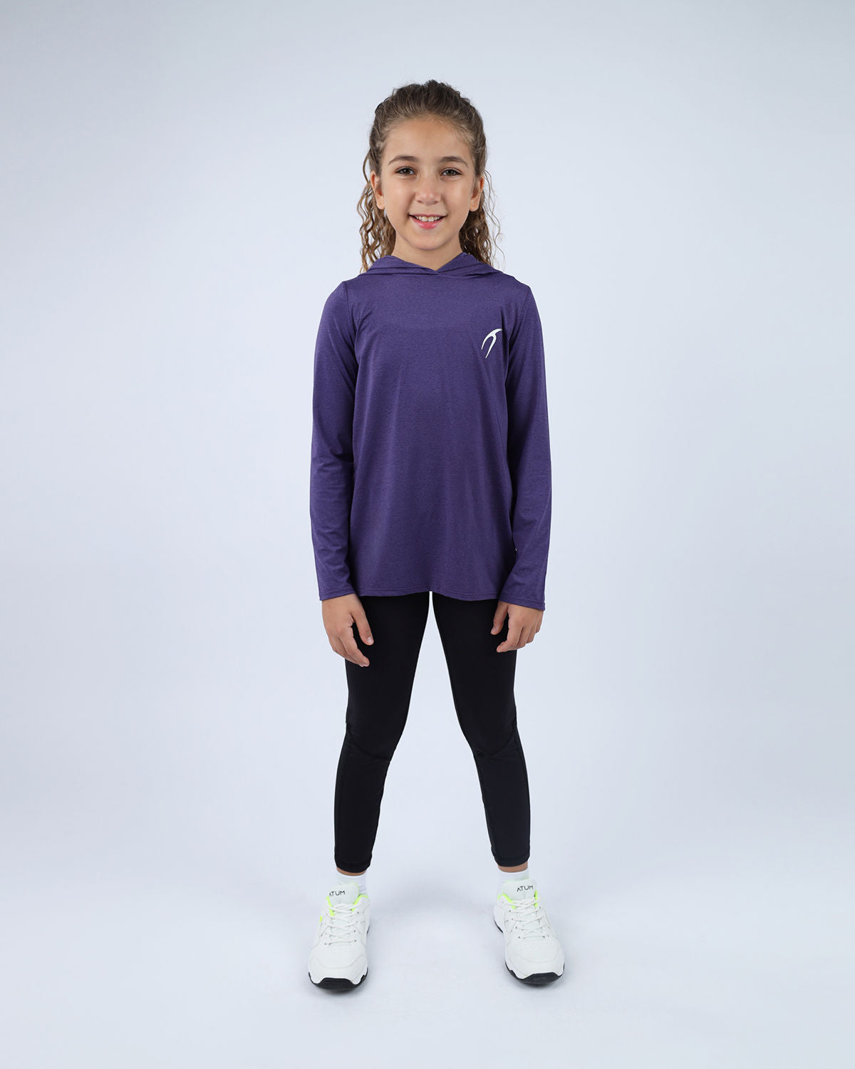 Vivid Long-Sleeve Purple Hoodie-Atum -69411897
