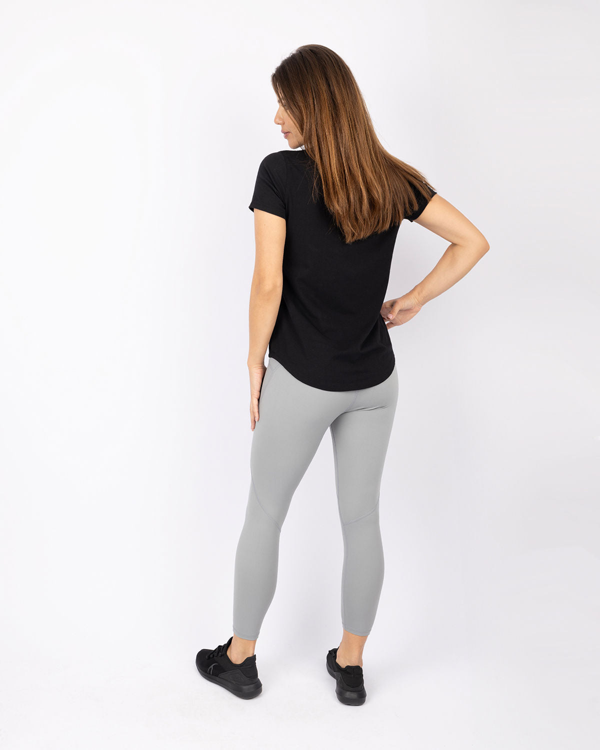 Premium High-Waisted Women's Leggings -  Gray