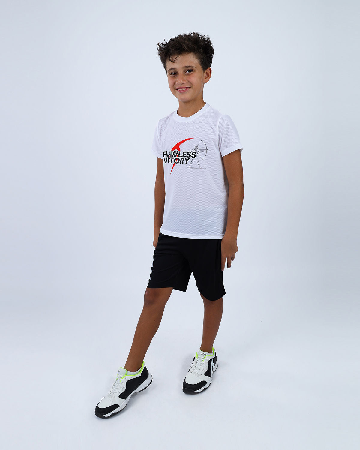 Knight Victory Sports White T-Shirt-Atum -11673515
