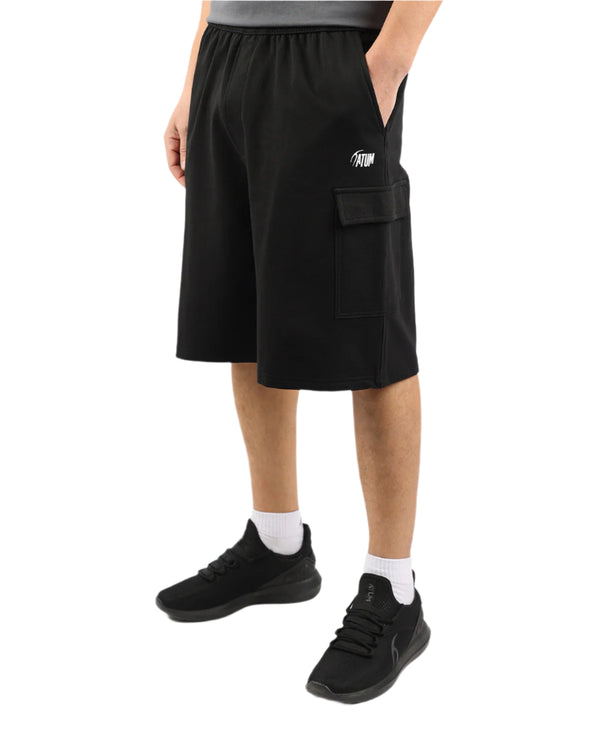 Essential Cargo Men's Black Shorts-Atum -58549547
