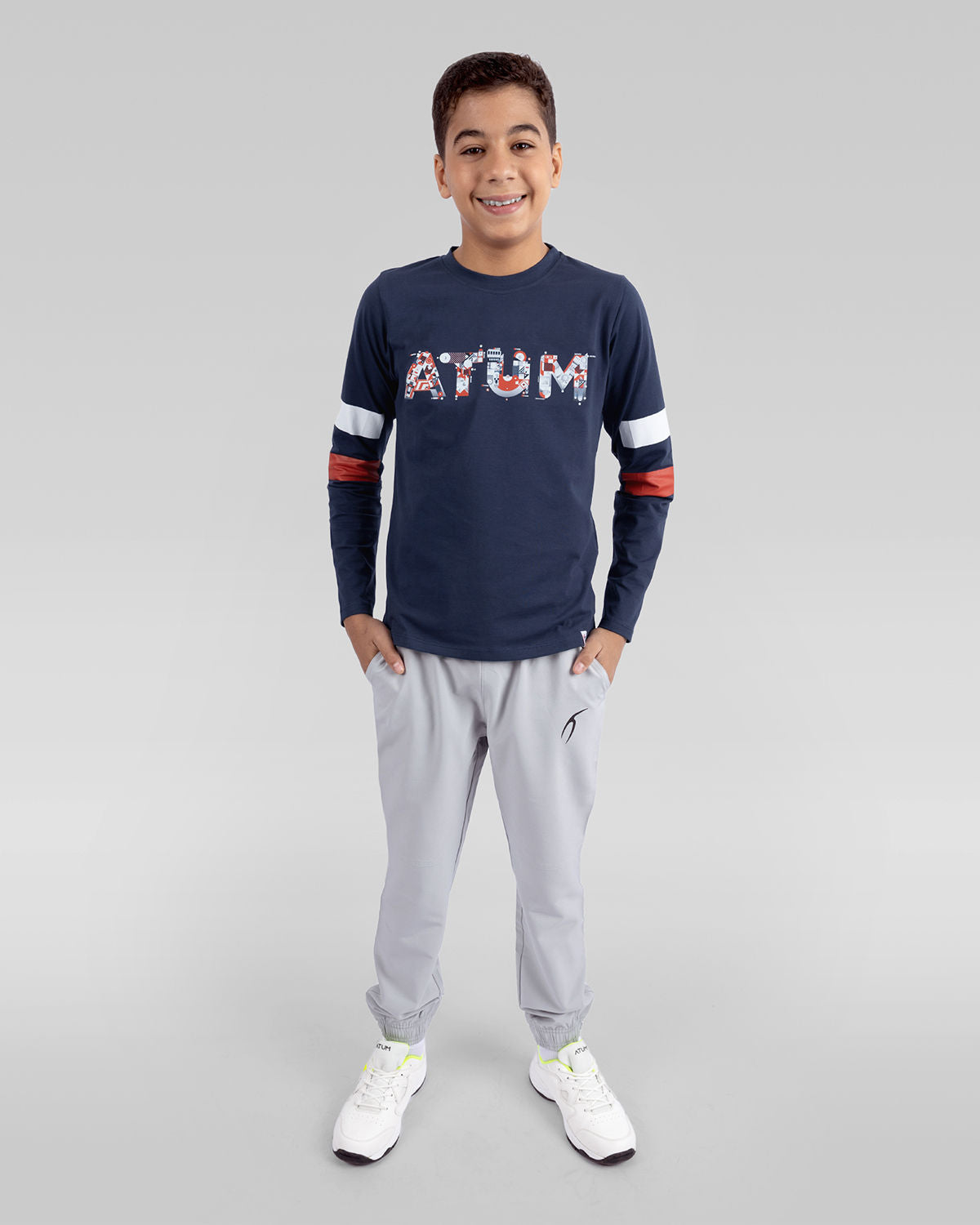 Basic Training Boy's Gray Pants-Atum -14310528