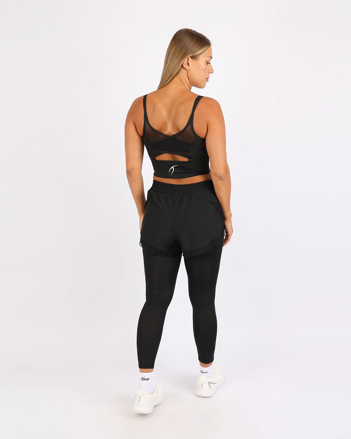 SculptFlex Black Crossback Bra-Atum -82675065