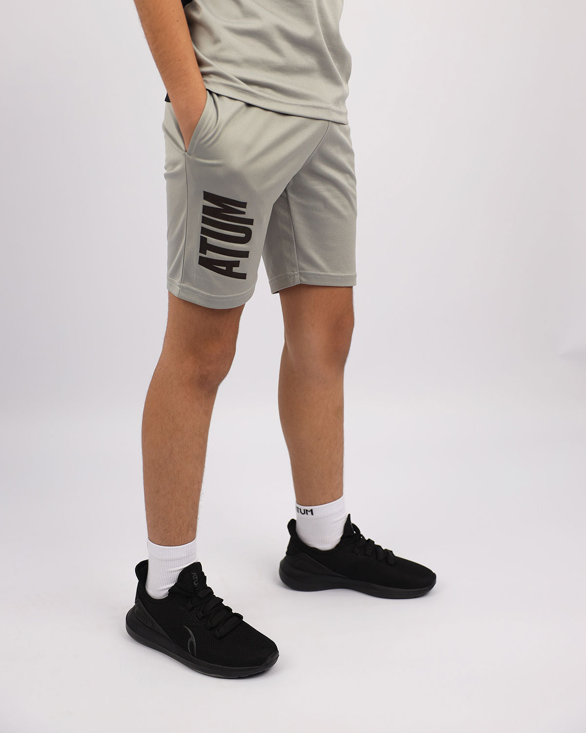 Basketball Boy's Gray Short-Atum -46183971