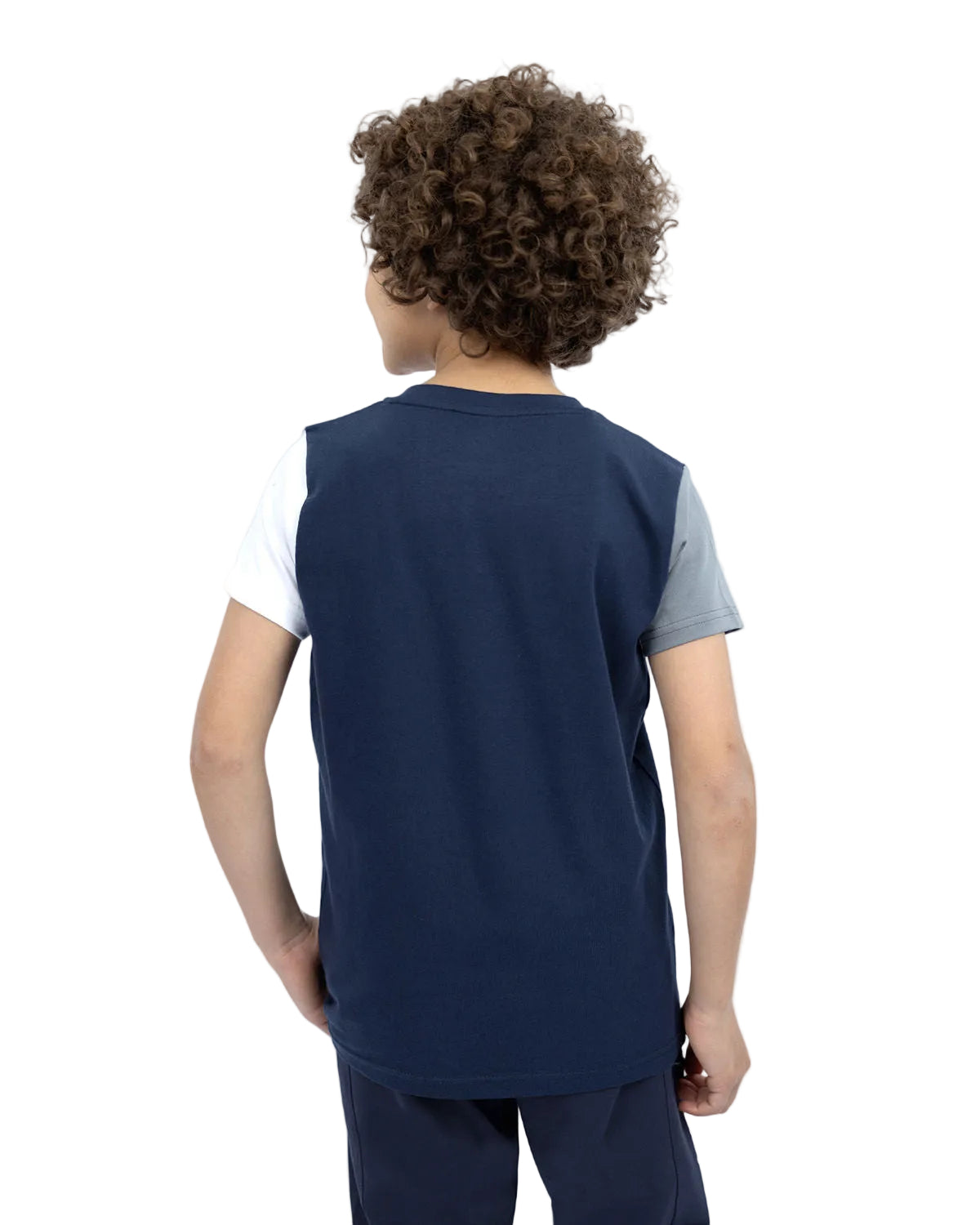 Graphic Logo Boy's Navy T-Shirt