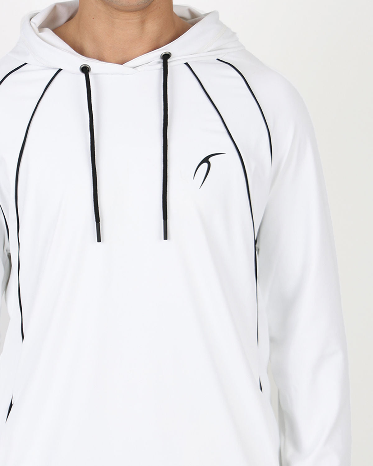 Long-Sleeve Training White Hoodie-Atum -60420869